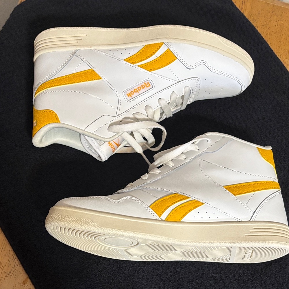 Reebok White and Yellow Women's Sneakers - Picture 6 of 6